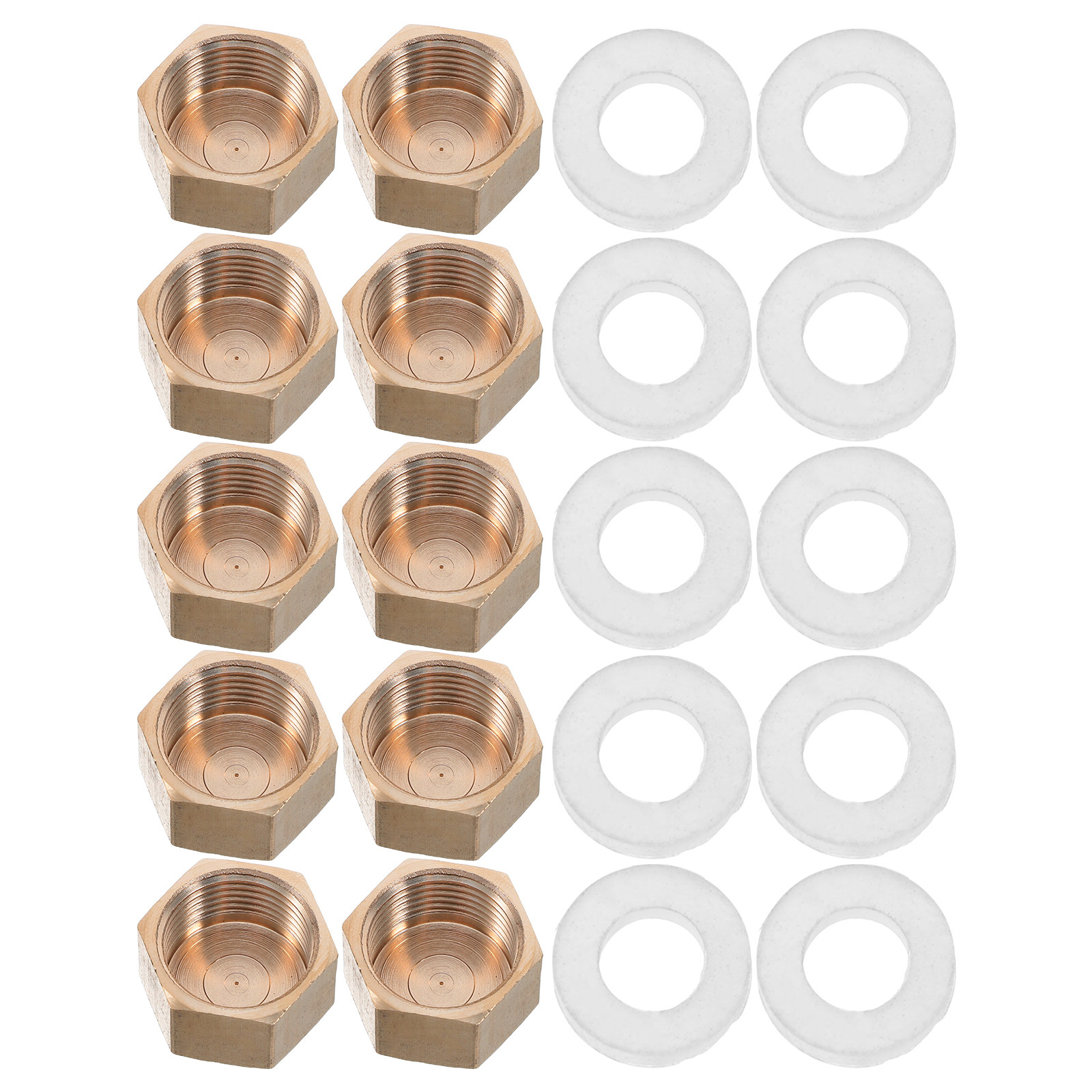 10 Pcs Compression Pipe Cap Br - огляд і ціна Compression Fitting Brass