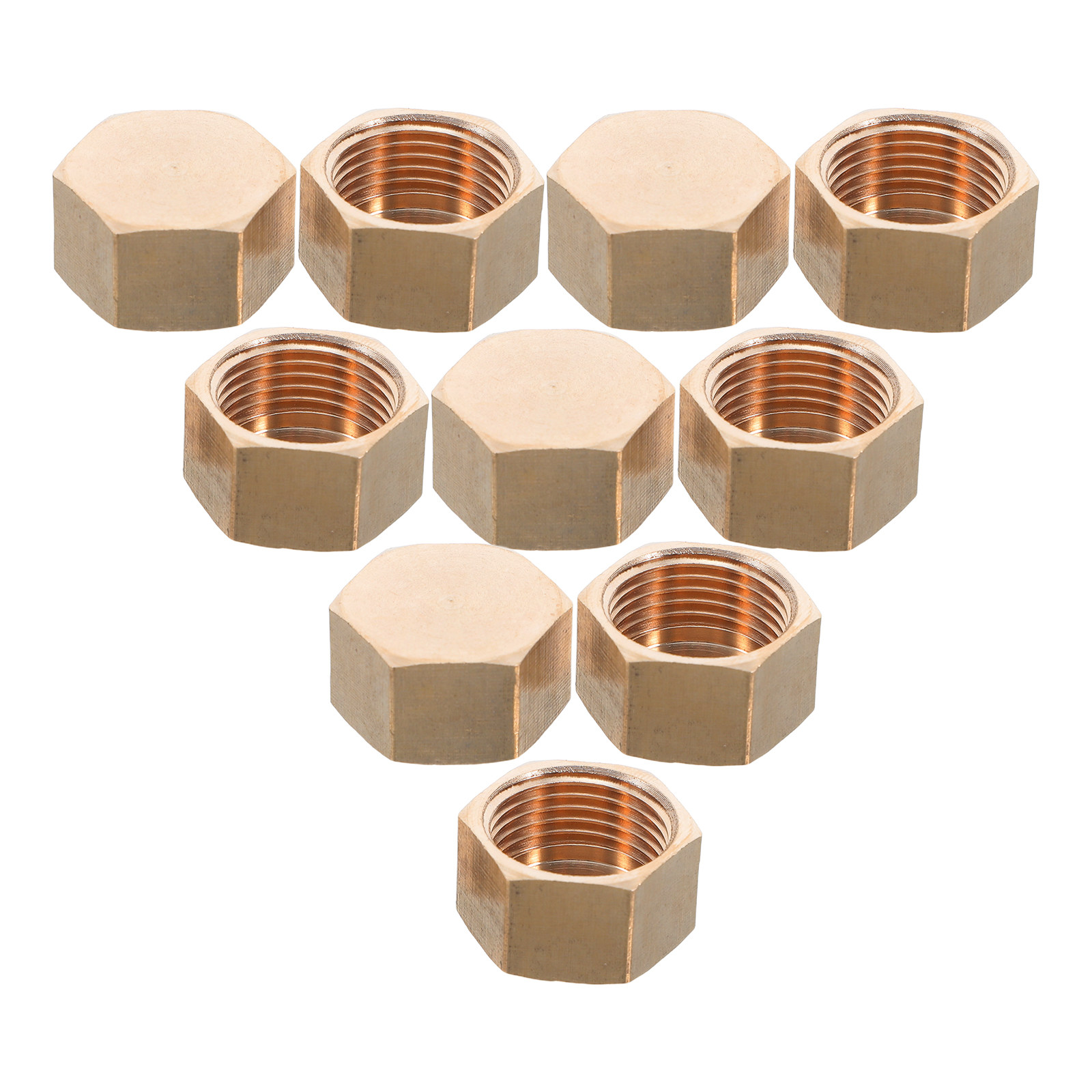 10 Pcs Compression Pipe Cap Br - огляд і ціна Compression Fitting Brass