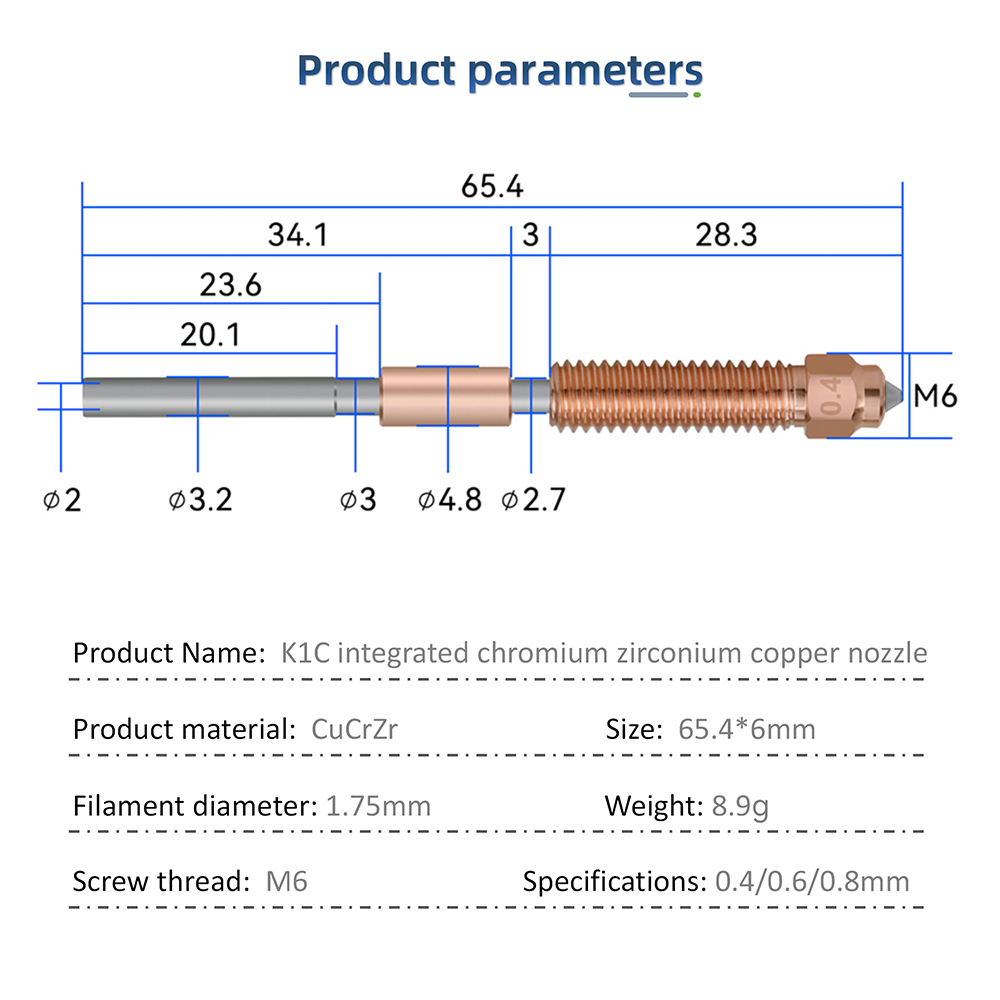 Upgraded For K1C Nozzle All-in - огляд і ціна Creality Printer K1