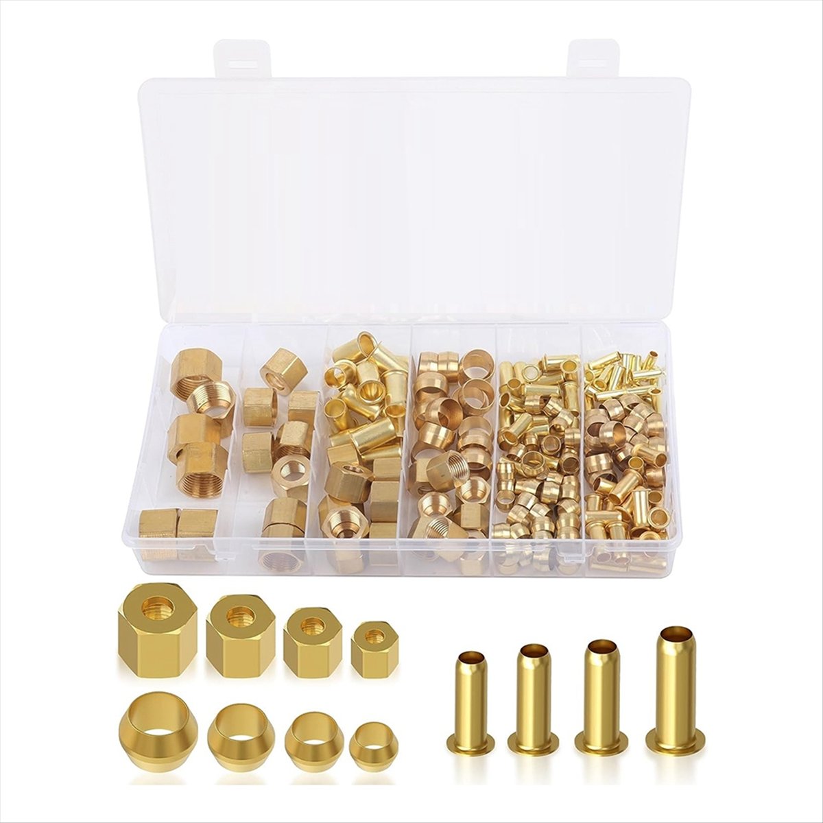 AT16 180PCS Compression Fittin - огляд і ціна Compression Fitting Brass