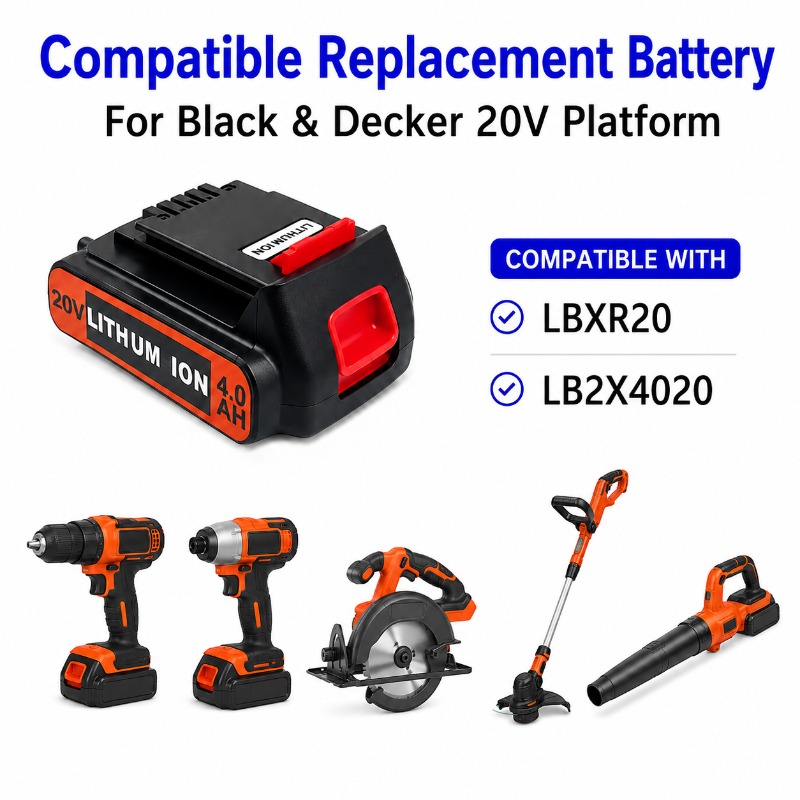 20V 6.0Ah Battery For Black&De - огляд і ціна Black+Decker Tool Cordless